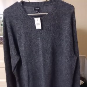 J.Crew Large Crewneck Sweater Navy and Gray